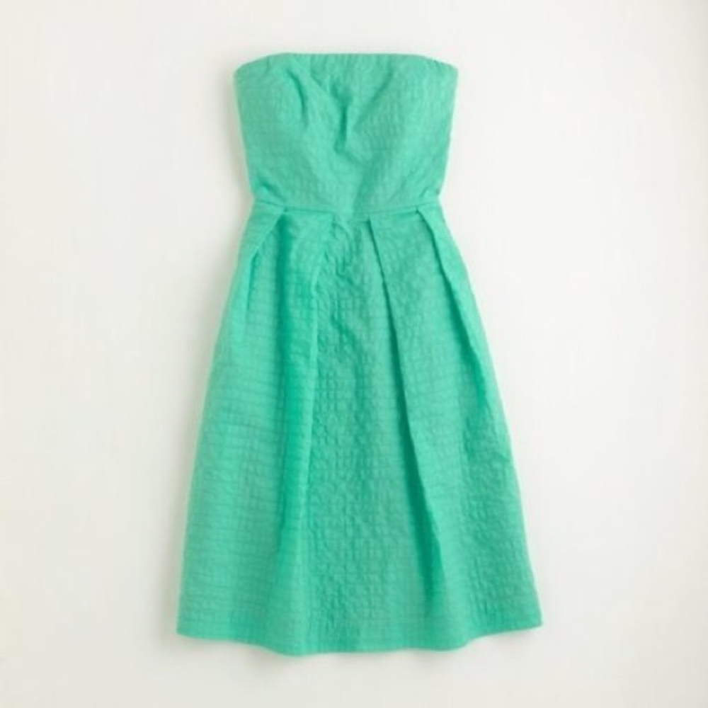 JCREW Mint green strapless dress